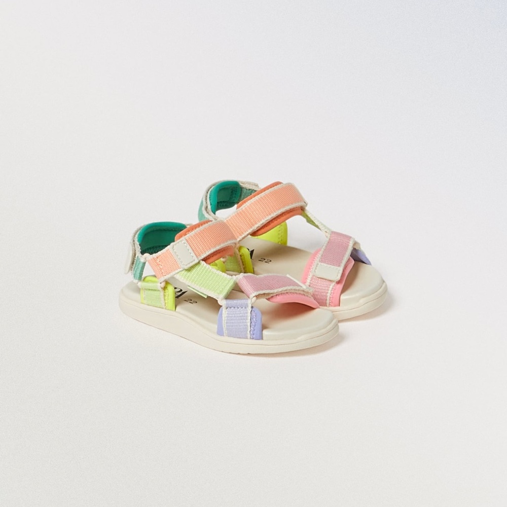 Zara toddler mutli color sandal size 7